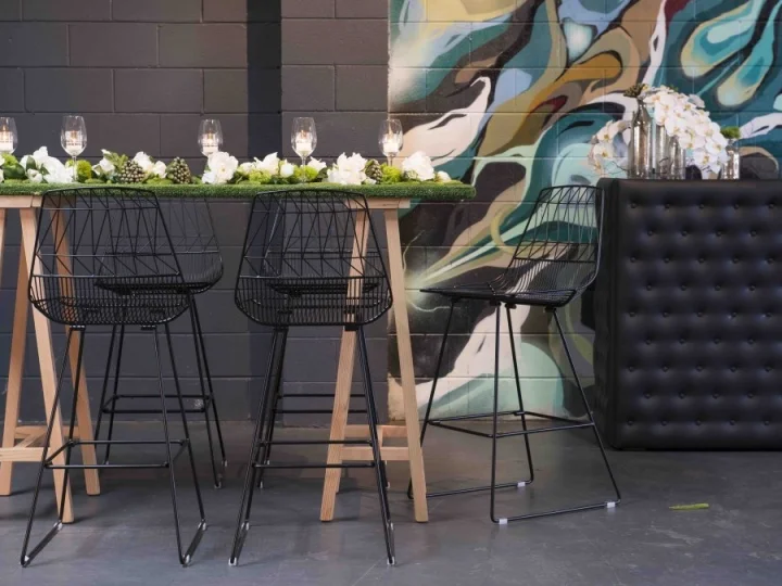 Arrow High Stool Black Grass Scene.jpeg