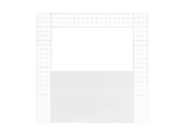 1.8m White Cubed Arbour Canopy   With Bar.jpg