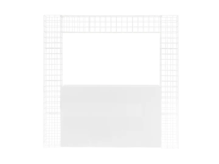 1.8m White Cubed Arbour Canopy   With Bar.jpg