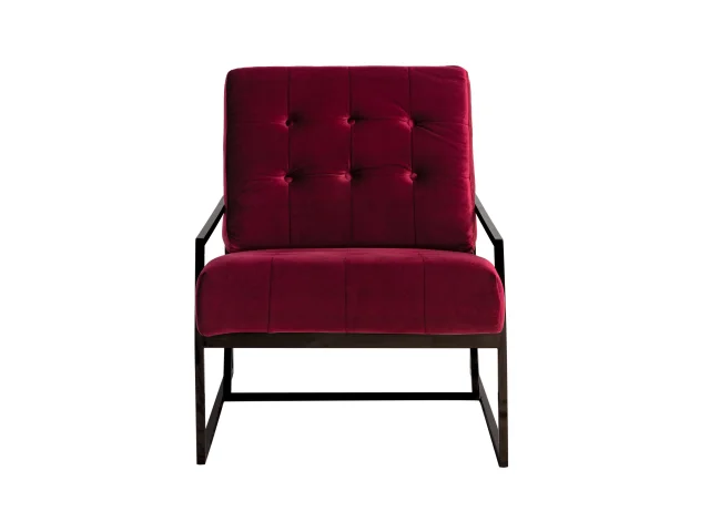 Black Zara Armchair With Burgundy Cushion (1) Copy.jpg
