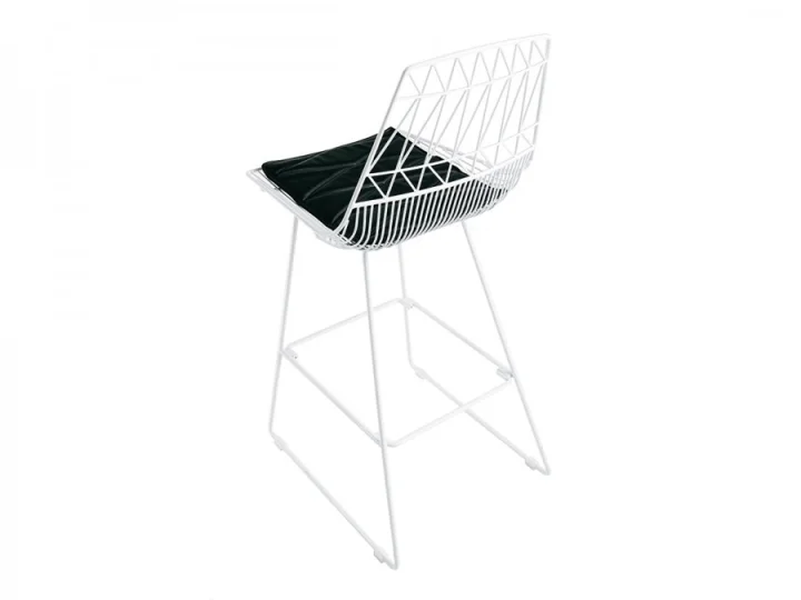 Cleo High Stool   White   Black Cushion.jpg