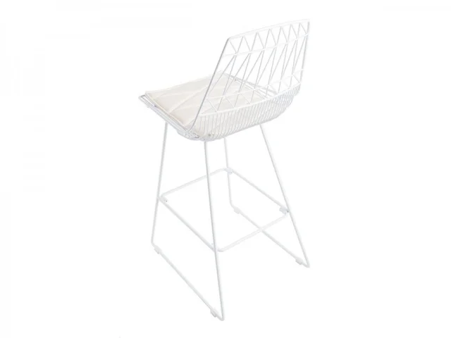 Cleo High Stool   White   White Cushion.jpg