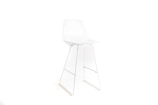 Cleo High Stool   White .jpg