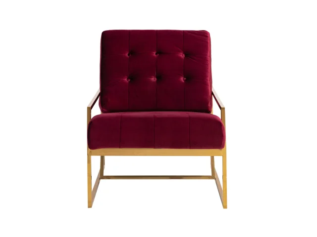 Gold Zara Armchair With Burgundy Cushion (2) Copy.jpg