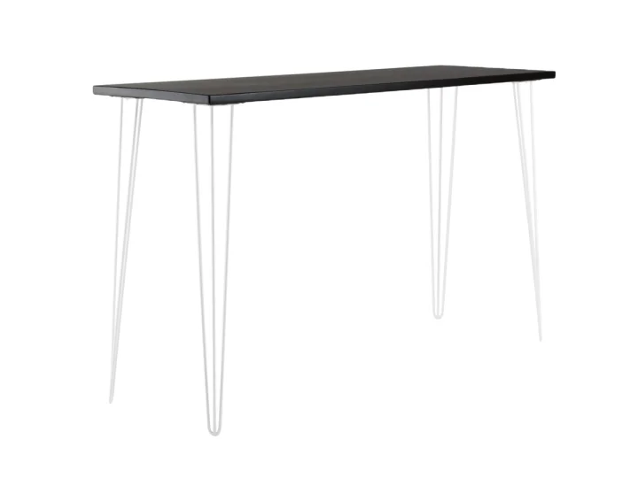 Hairpin High Bar Rectangle   Black   White Legs.jpg