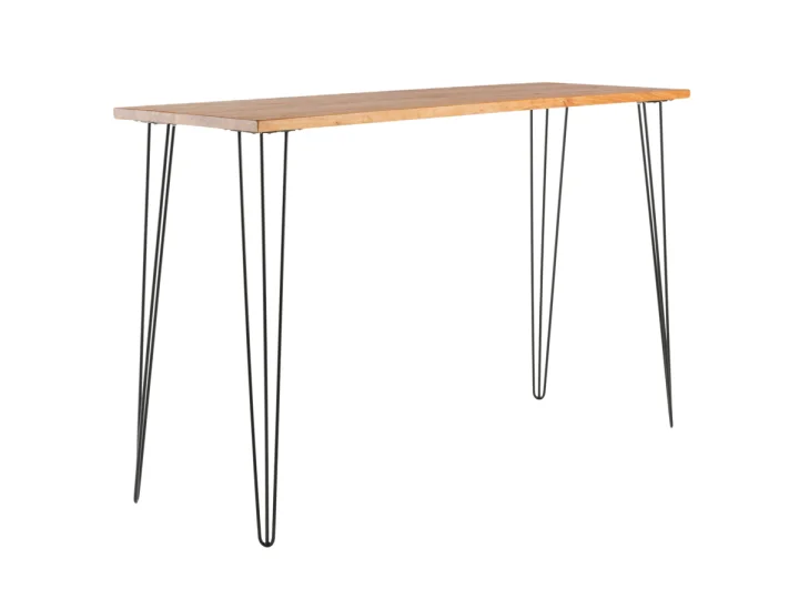Hairpin High Bar Rectangle   Oak   Black Legs.jpg