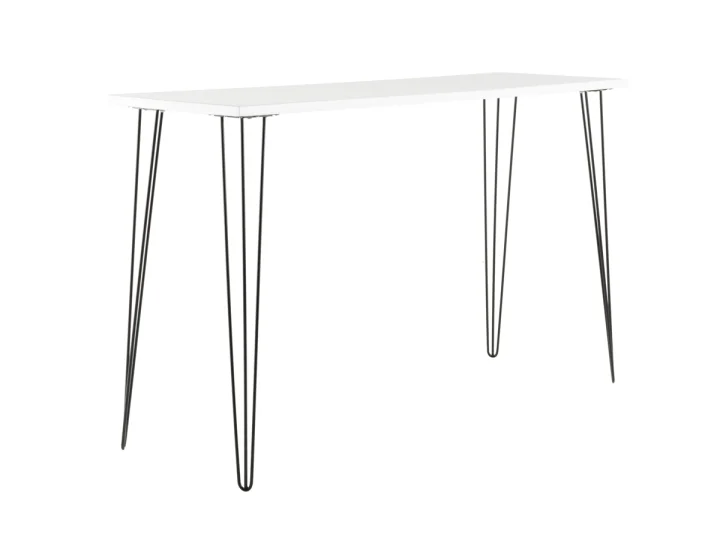 Hairpin High Bar Rectangle   White   Black Legs.jpg