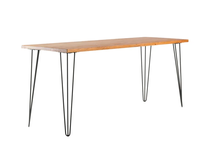 Hairpin Rectangle Cafe Table  Oak   Black Legs.jpg