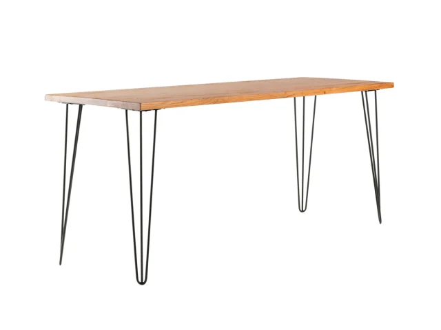 Hairpin Rectangle Cafe Table  Oak   Black Legs.jpg