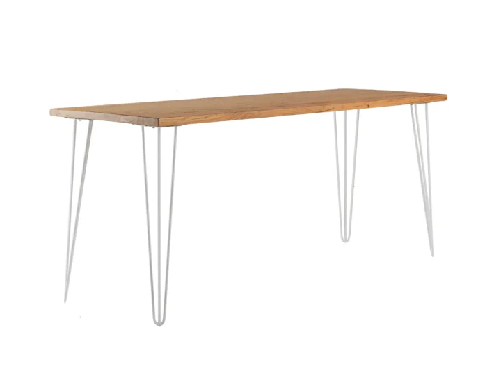 Hairpin Rectangle Cafe Table  Oak   White Legs.jpg