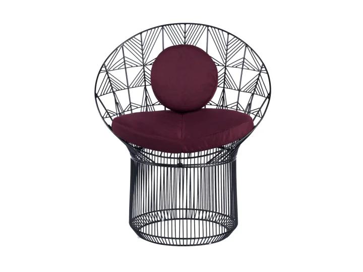 Jagger Chair Black   Maroon Cushion.jpg