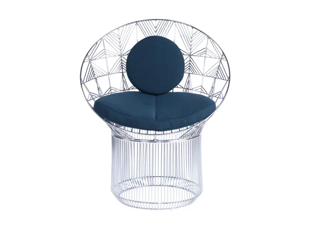 Jagger Chrome Chair   Blue Cushion.jpg