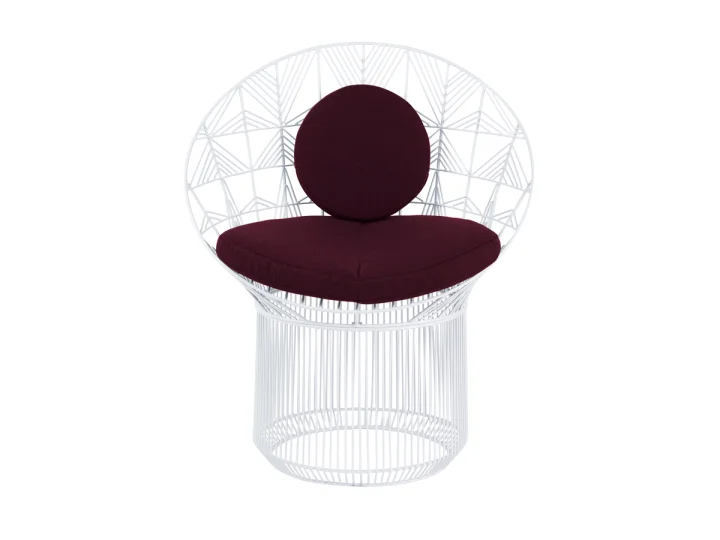Jagger White Chair   Maroon Cushion.jpg