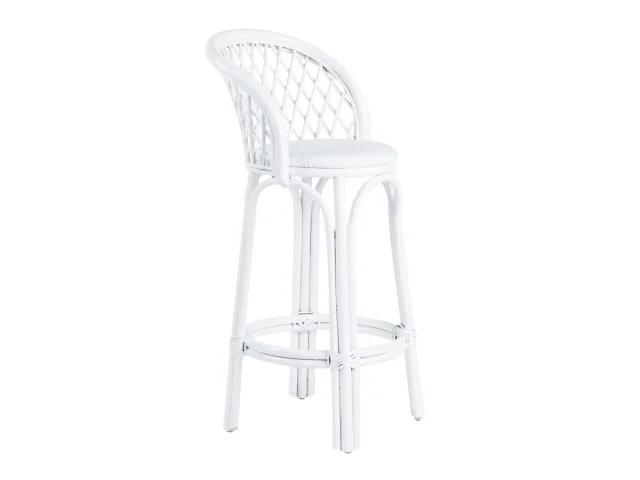 Lotus High Stool   White .jpg