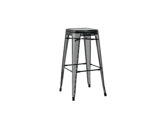Mesh Tolix High Stool   Black .jpg