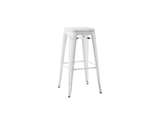 Mesh Tolix High Stool   White.jpg