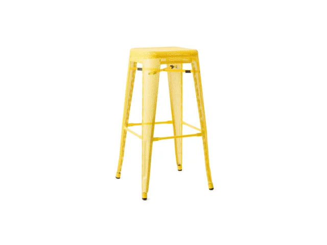 Mesh Tolix High Stool   Yellow.jpg