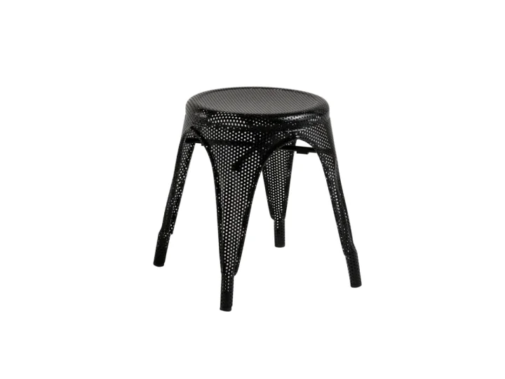 Mesh Tolix Stool   Black .jpg