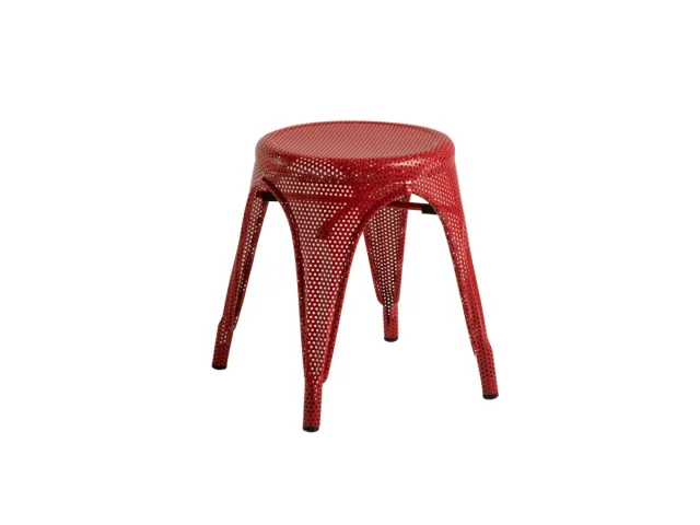 Mesh Tolix Stool   Red .jpg