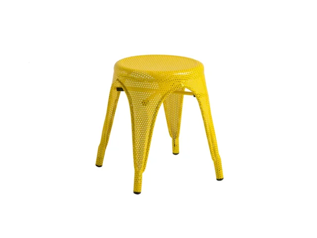 Mesh Tolix Stool   Yellow .jpg