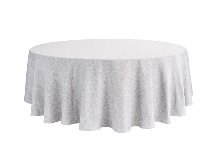 Premium Weave Round Tablecloth   Dove Grey.jpg