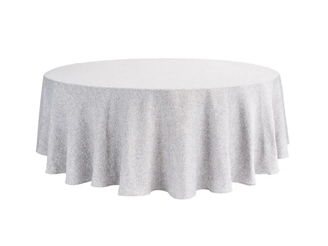 Premium Weave Round Tablecloth   Dove Grey.jpg