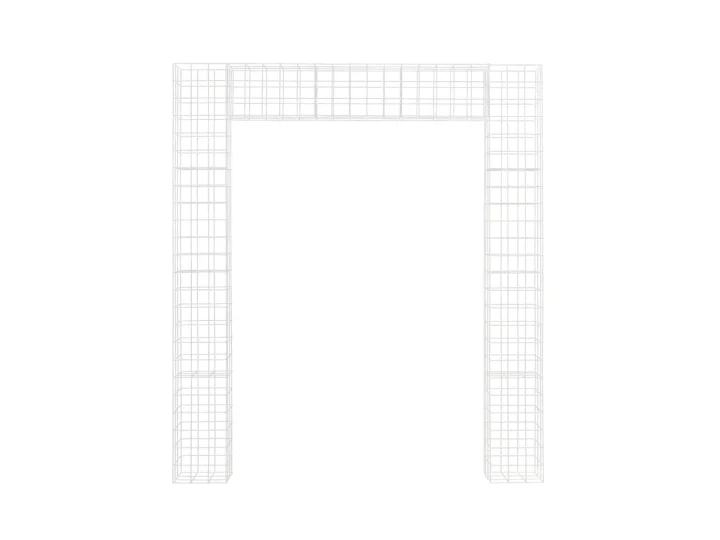 White Cubed Wire Arbour 2.1m.jpg
