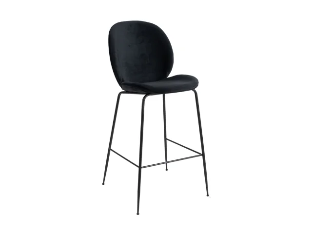 Zara High Stool (black Legs)   Black .jpg