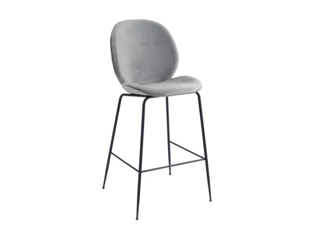 Zara High Stool (black Legs)   Grey .jpg