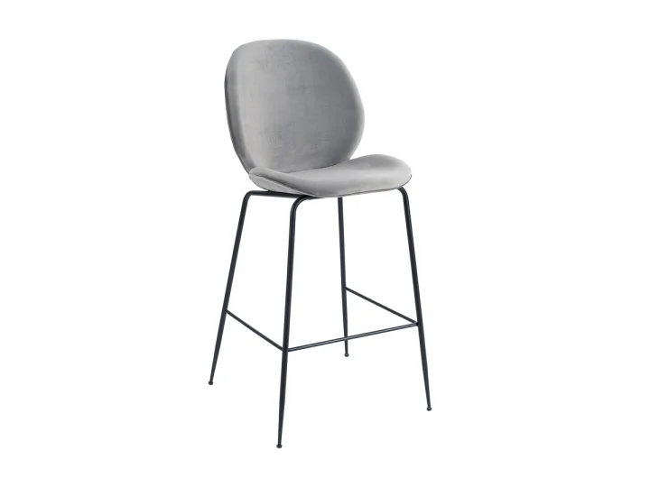 Zara High Stool (black Legs)   Grey .jpg