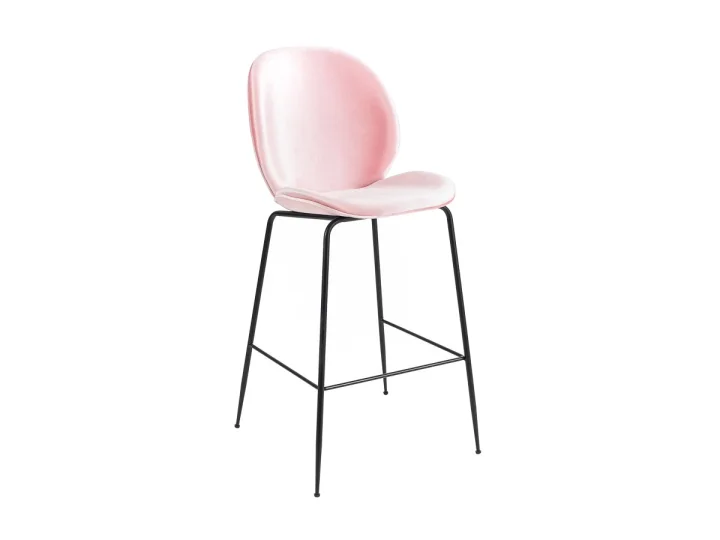 Zara High Stool (black Legs)   Pink.jpg