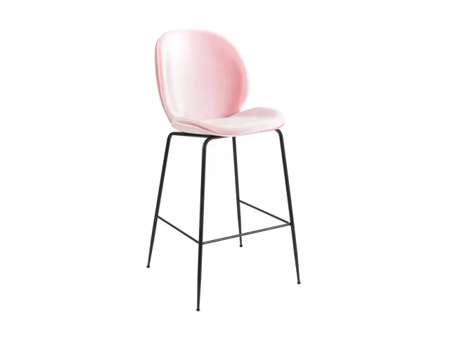 Zara High Stool (black Legs)   Pink.jpg