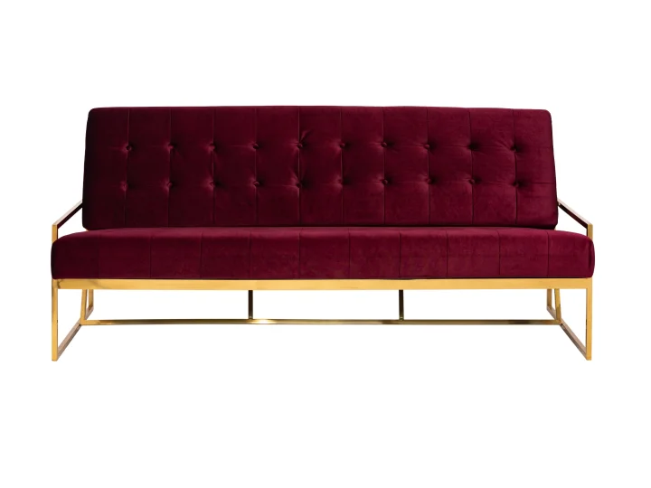 Zara Lounge Gold Base   Burgundy Cushion.jpg