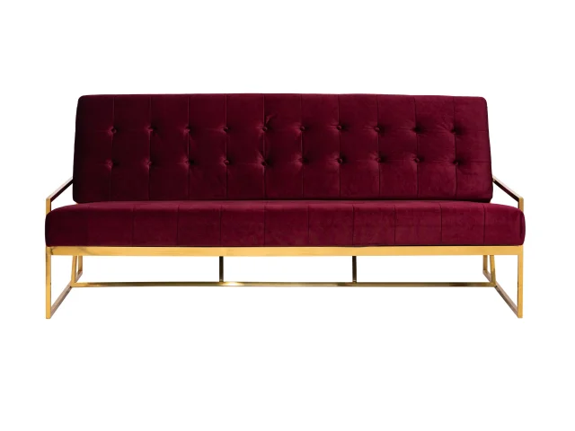 Zara Lounge Gold Base   Burgundy Cushion.jpg