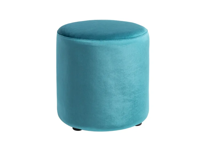 Zara Velvet Ottomon   Blue .jpg