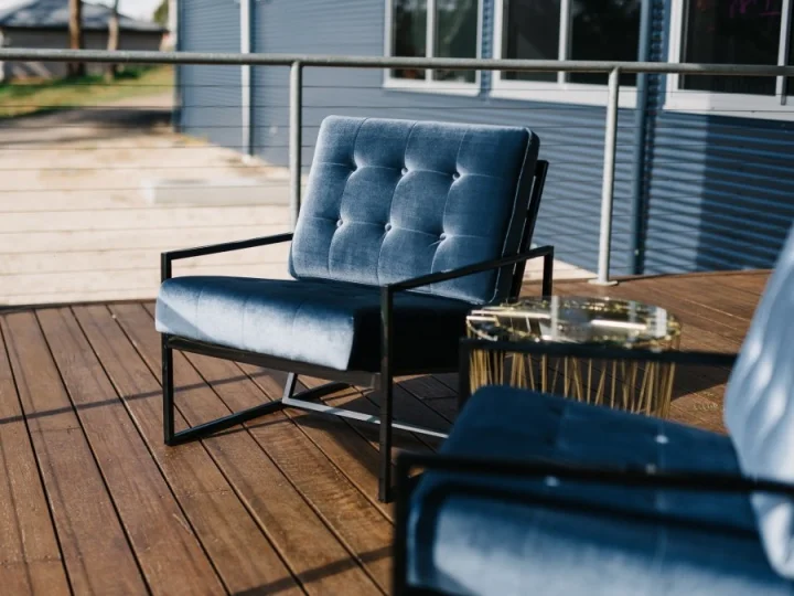 Zara Black Armchair Steel Blue .jpeg