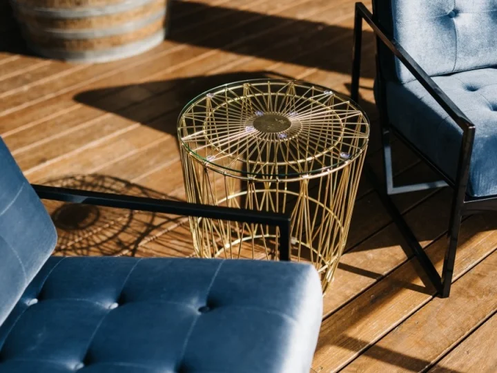 Zara Black Armchair Steel Blue Cushion .jpeg